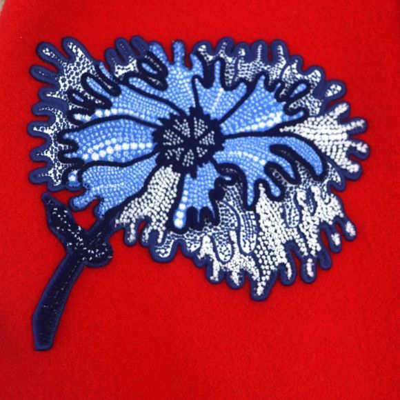 Louis Vuitton Yayoi Kusama 23SS Hol31e Cowhide Wool Embroidered Varsity Jacket - Picture 7 of 14